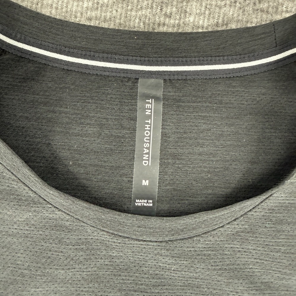 Ten Thousand Versatile LS Shirt Mens Medium Black Long Sleeve Athletic New - Picture 3 of 9